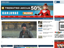 Tablet Screenshot of karlovac.com.hr